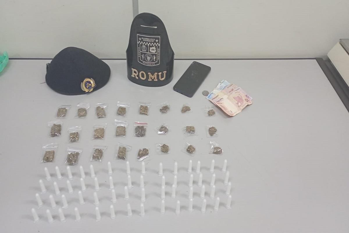 GCM prende homem por tráfico de drogas durante operação na zona norte de Araras