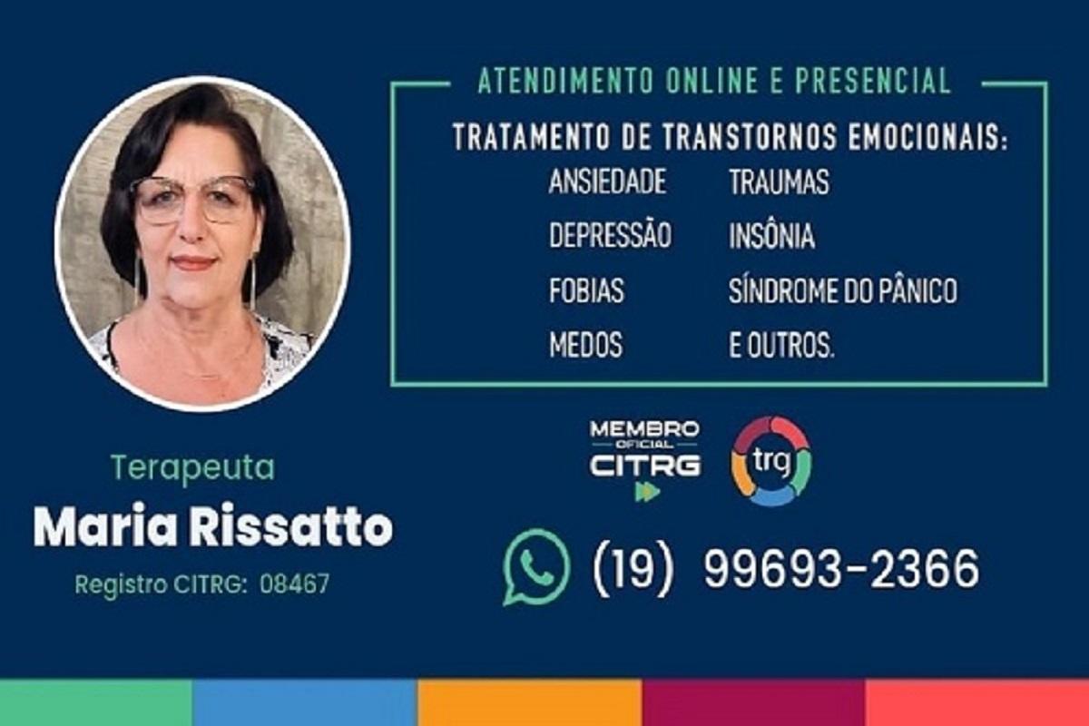 MARIA RISSATO - TERAPEUTA TRG - ARARAS SP