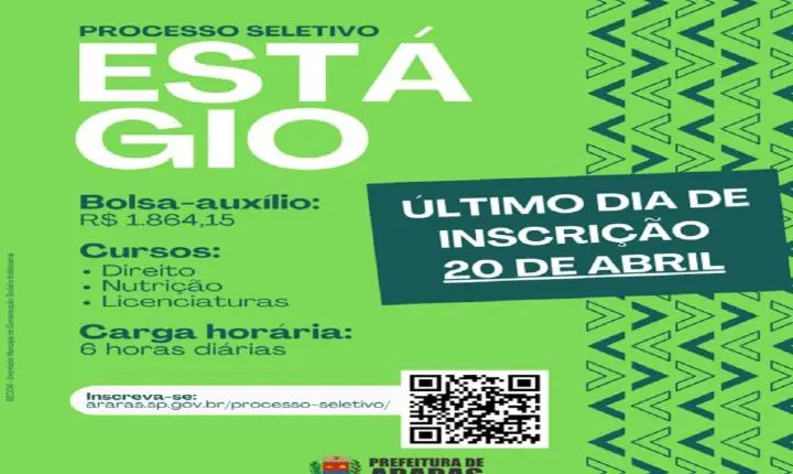 Prefeitura abre processo seletivo para estágio remunerado